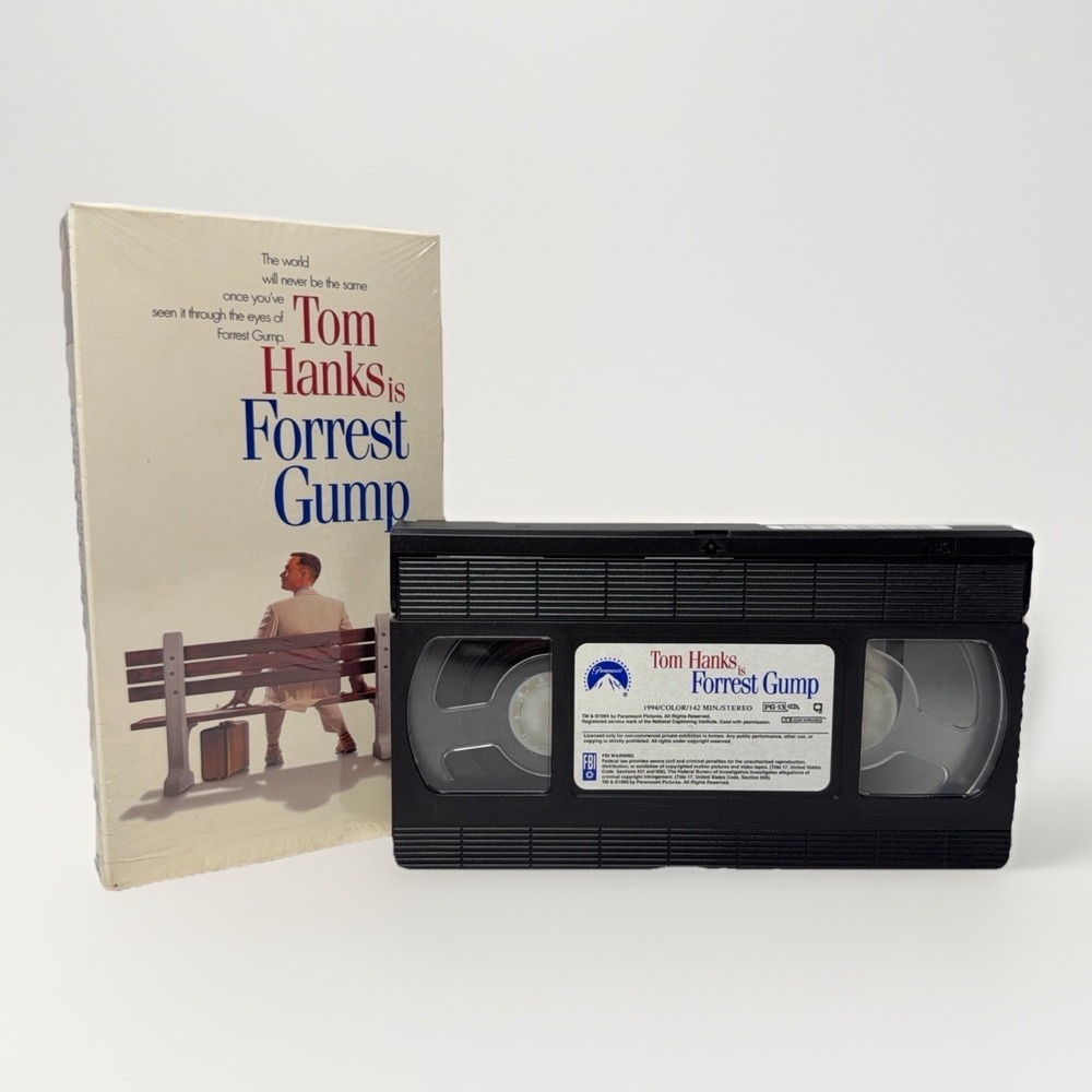 Forrest Gump VHS 1995 Tom Hanks Paramount Clamshell Hi-Fi Stereo PG-13